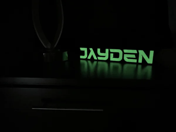 led sign glow in the dark