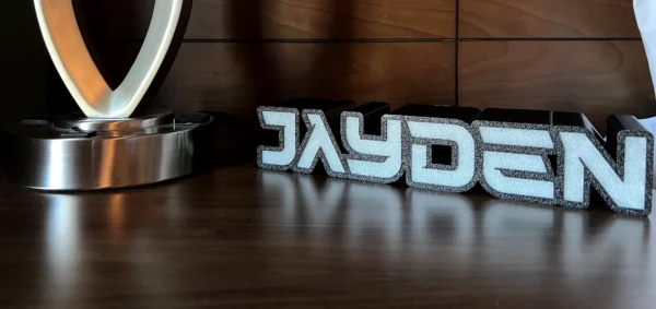 led sign jayden unlit